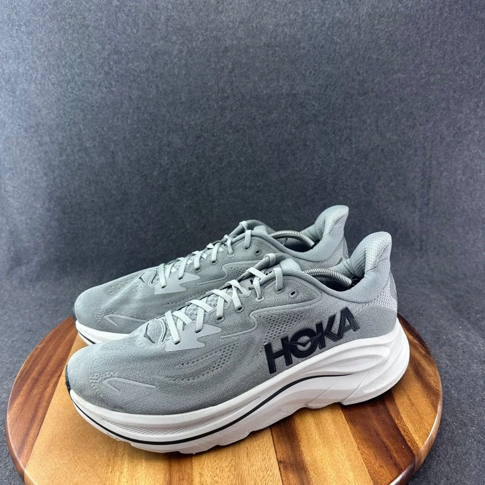 Hoka One One Clifton 10 Shoes Sneakers Men's 13D Grey GYST